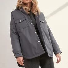 

2021NEW RR Spring Turn Down Collar Parkas Women Fashion Tie Belt Coats Women Elegant Solid Front Pockets Cotton Jackets Female