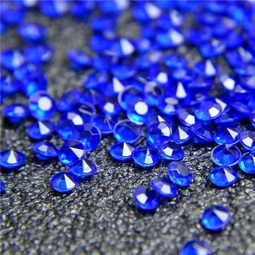 500 шт Алмазная Конфетти Ваза Наполнитель вечерние украшения для свадеб свадебный душ 4,5 мм акриловые кристаллы наполнитель бусины стол разброс - Цвет: Dark blue