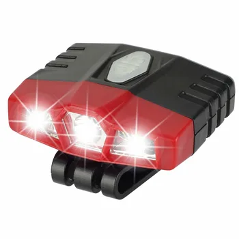 

Hat Clip-on Headlight Torch Light IPX5 Suitable For Fishing Camping LED Clip Headlamp Rechargeable Sensor Cap