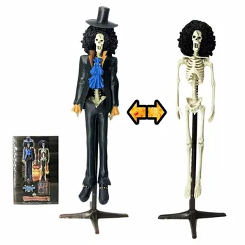 

Japan Anime ONE PIECE Man Great Route GRANDLINE TREASURES BROOK Vol.2 Skeleton Gentleman Statue 20cm Box-packed Model Toys Y1115