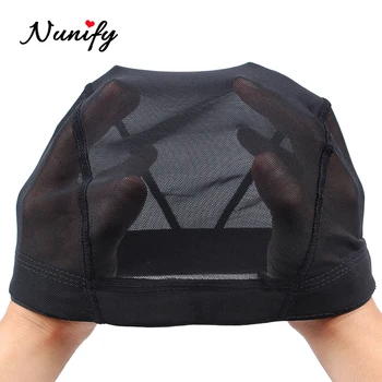 Nunify S/M/L Spandex Mesh Dome Wig Cap Easier Sew In Hair Stretchable Weaving Cap Weaving Wig Cap Stretchable Hairnets