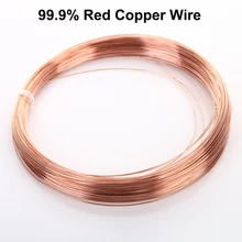 3M 99.9% Pure Copper Wire T2 Copper Red Copper Line Bare Wire Diameter 0.2/0.3/0.4/0.5/0.6/0.8/1/1.2/1.5/1.8/2/2.5/3/4/5 mm