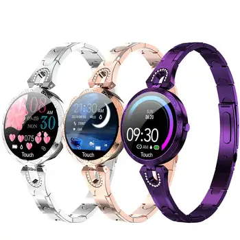 

2020 AK15 smart watch for women IP67 blood pressure heart rate monitor waterproof watch for Android iOS phone