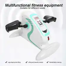 Elektryczna maszyna rehabilitacyjna starsze nogi ćwiczenie na ramiona trening rowerowy odzyskiwanie ciała Fitness odchudzanie z ekranem LCD wtyczka EU