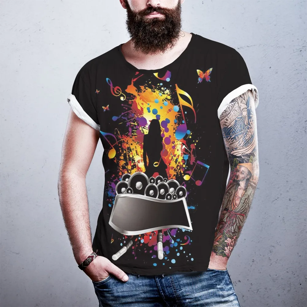 Новинка 2020 футболка в европейском и американском стиле с цифровой 3D печатью