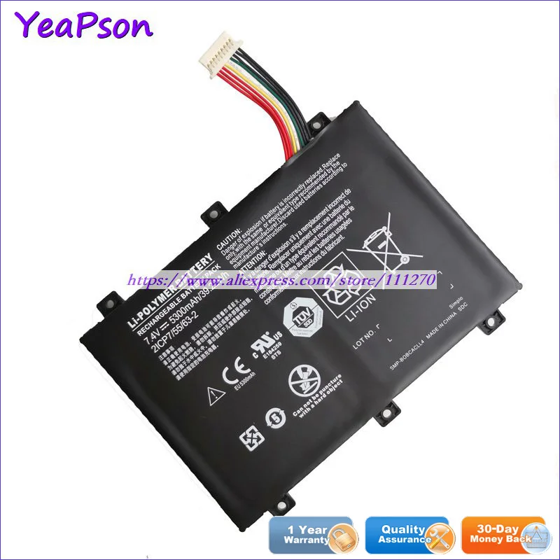 Аккумулятор Yeapson SMP-BOBCACLL4 7 4 В 5300 мА · ч Вт для ноутбука Xplore XSlate B10 IX101B2 D10 iX101B1 |