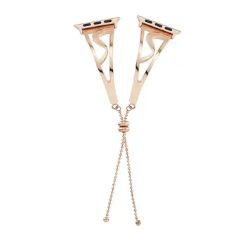 

Stainless Steel Metal Bracelet S Strap Applicable For Apple Watch Fashion S-Shaped Metal Strap Smart Watch Band