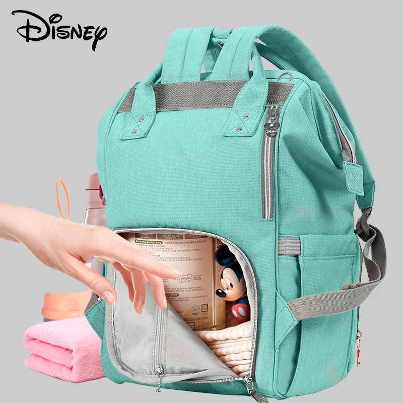 Сумка для подгузников Disney Minnie Mickey дорожная сумка детских колясок рюкзак ухода за