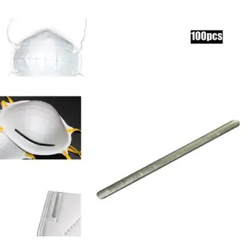 

100PCS Aluminum Nose Bridge Strip DIY Craft Mask Dedicated Accessories Making Mask Fix Protection Masks Nose Bridge Clips Craft