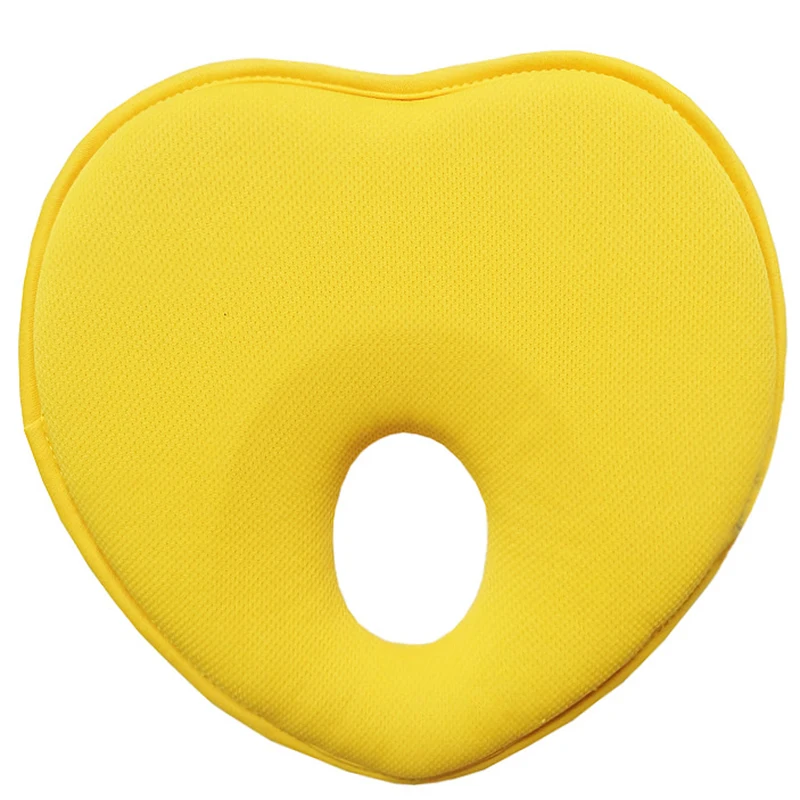 Newborn Flat Head Pillow Head Shaping Positioner Baby Pillow boy girl Infant baby Heart-shaped cute sponge