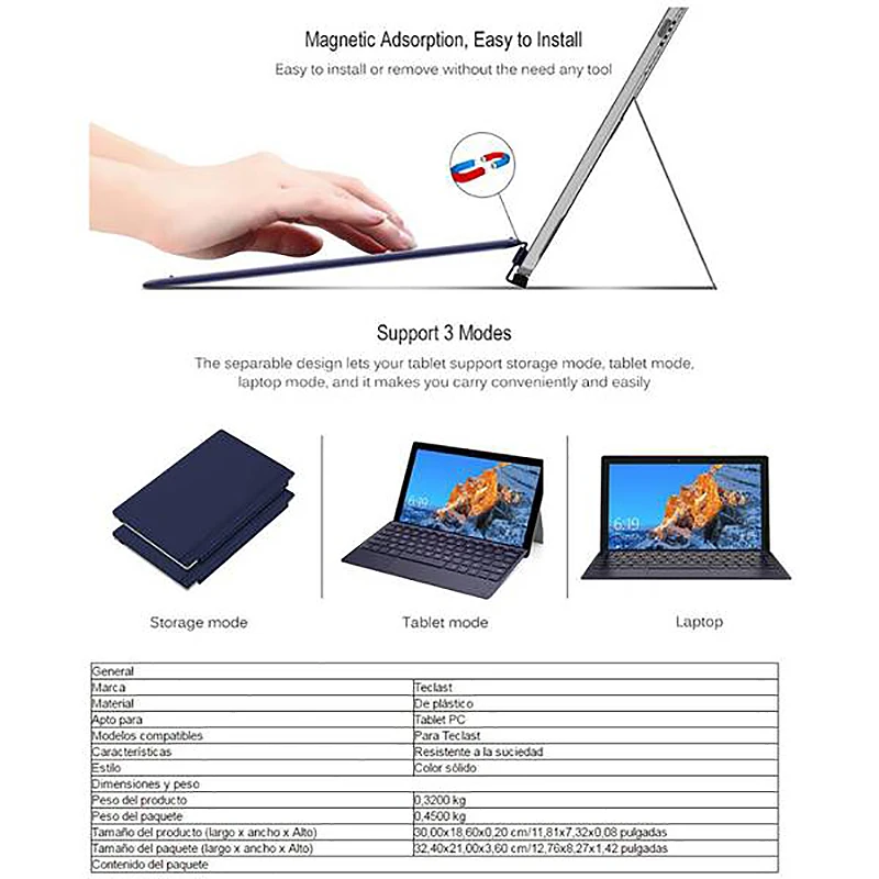 Магнитная клавиатура для планшета Teclast X4 T4|Клавиатуры| |