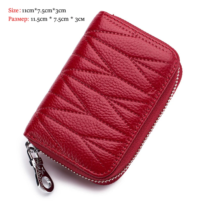 Style-2 Red Новинка, модные женские кошельки из натуральной воловьей кожи, женские короткие кошельки, женские кошельки с отделением для паспорта и карт, Большой Вместительный клатч Carteras - Цвет: Style-2 Red