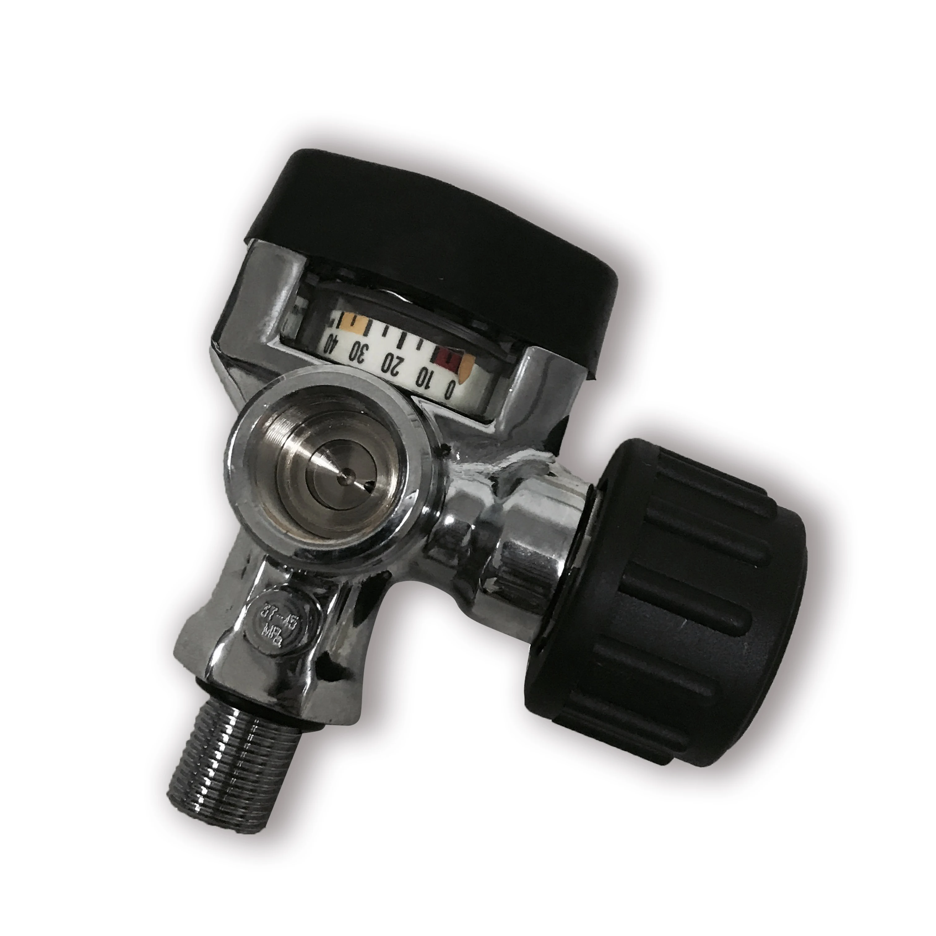 AC921 Воздушный бак PCP клапан 30Mpa 4500psi с манометром высокого давления для SCBA/Пневматика с предварительной накачкой/Пейнтбольный бак/цилиндр из углеродного волокна