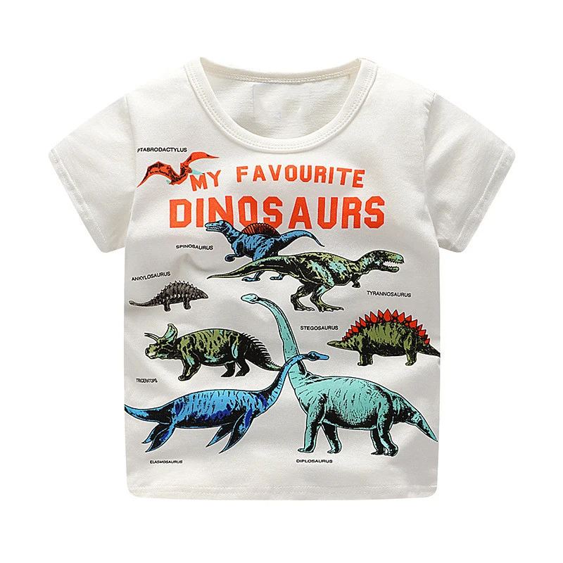 2-7Years Animal Lion Baby Kids Boys Cotton Summer T Shirt For Children Boys Girls Tops Tees Clothes Child Boy's Clothing - Цвет: 6791 same picture
