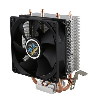 

Lanshuo Pure Copper 2 Heat Pipe For 1366 1155 775 Intel/Amd Multi-Platform Cpu Radiator 4 Wire Without Light