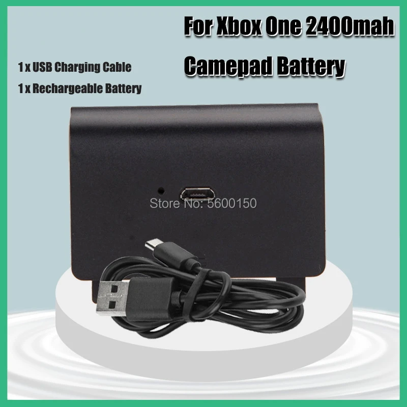 2400mah Nimh Rechargeable Battery Pack + Usb Cable For Xbox One Controller Wireless Gamepad
