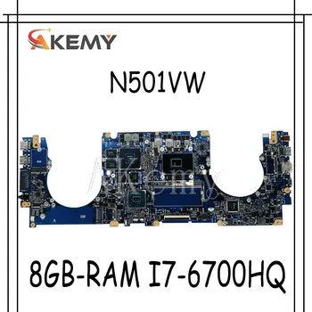 

New!!! N501VW Laptop motherboard For Asus ROG G501VW G501V N501V original mainboard 8GB-RAM I7-6700HQ GTX960M