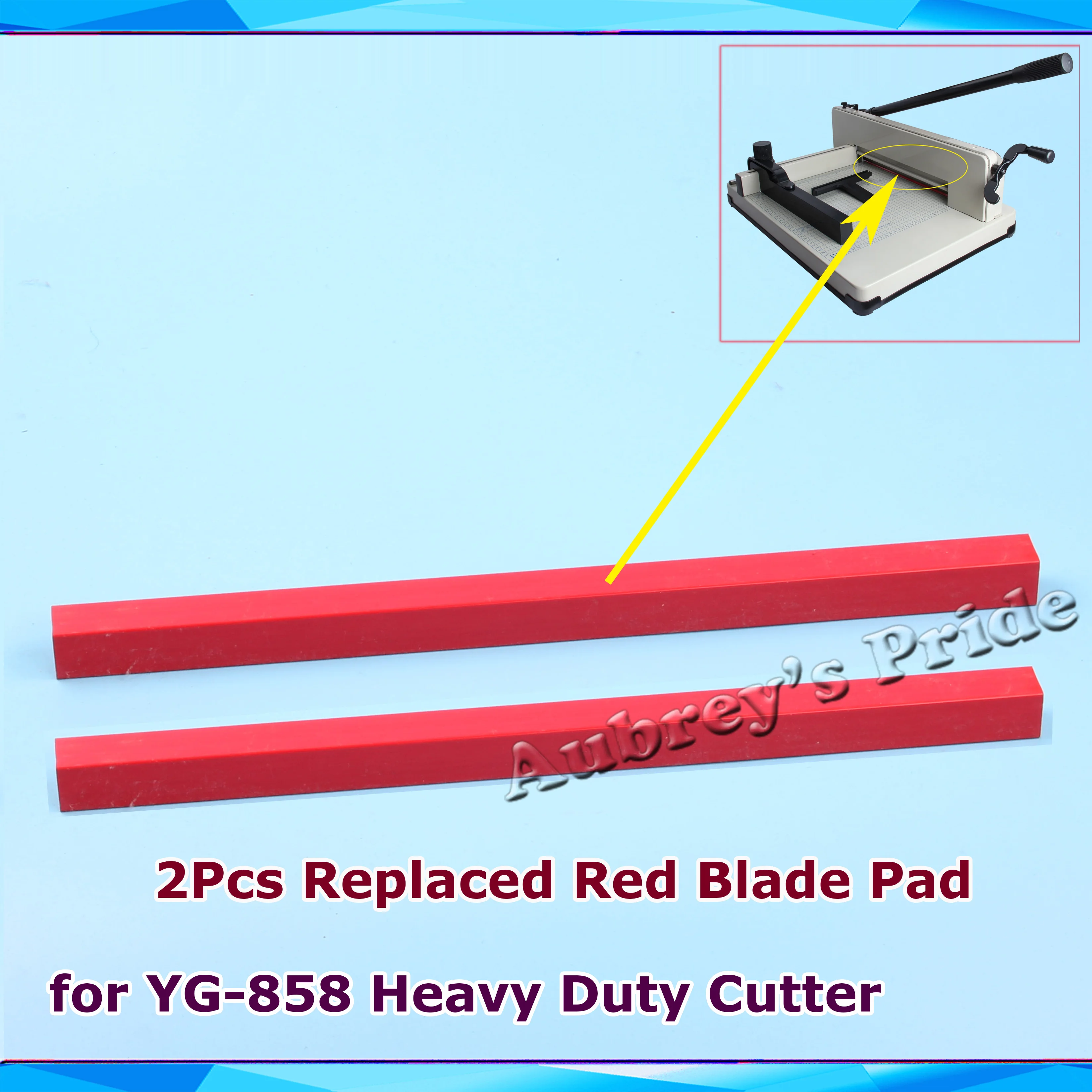 2pcs A4 A3 Size Replaced Blade Red Pad Tool For Yg858 Heavy Duty Stack