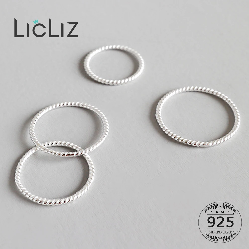 LicLiz 2022 новинка искусственная Серебряная строчка искусственное кольцо украшения