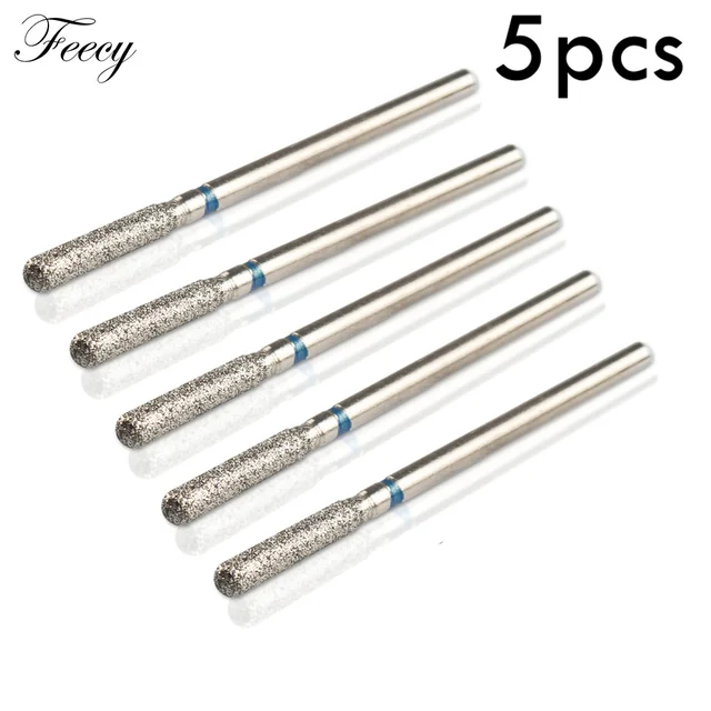 5pcs Diamond Nail Drill Bit Kits Mill Cutter All For Manicure Machine Bit Tools Accessories Cuticle Clean For Removing Nail Gel P