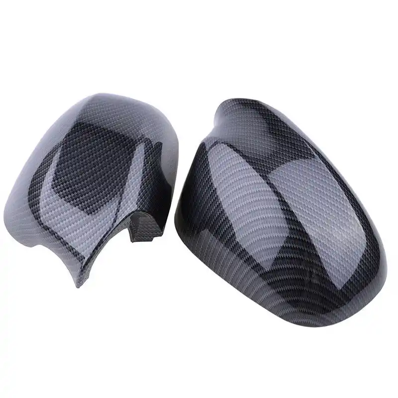Carbon Fiber Rearview Side Wing Mirror Cover Cap For BMW E90 328i 335i 09-11