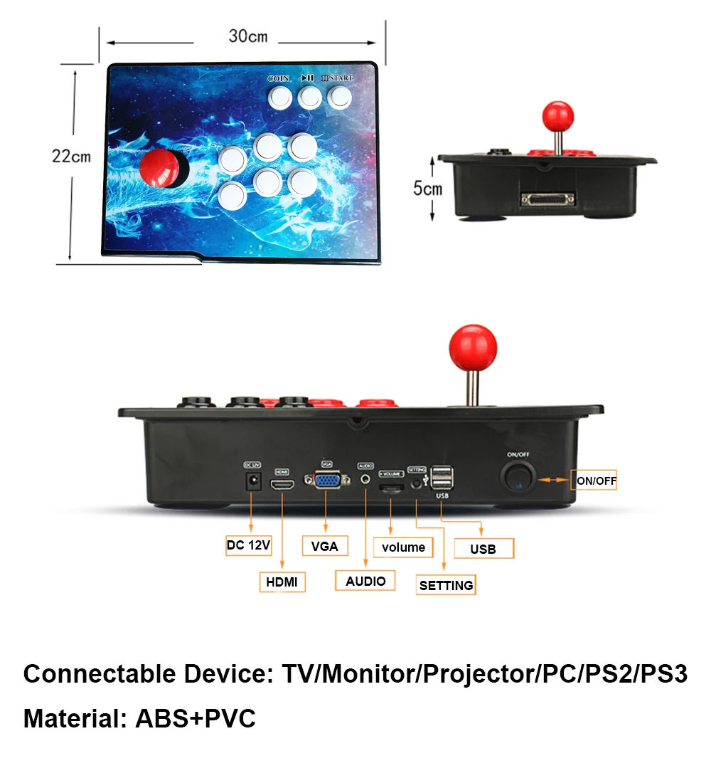 Игровой автомат Pandora Box 3D аркадная консоль 4710 в 1 с нулевой задержкой 2 игрока