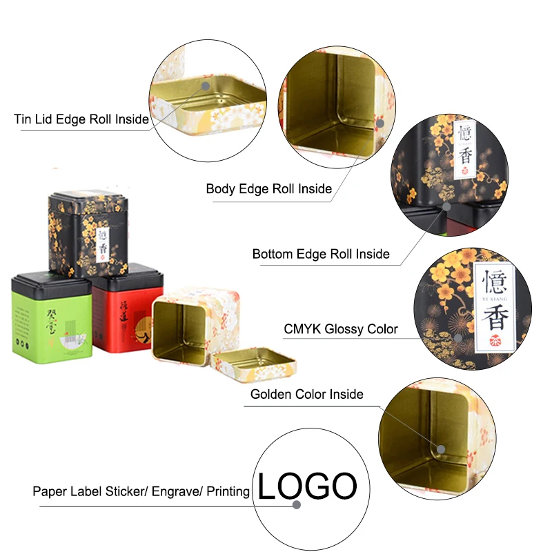 Xin Jia Yi упаковка чая жестяная упаковка высокого качества металлическая жестяная упаковка заказной Круглый Кофе жестяная упаковка