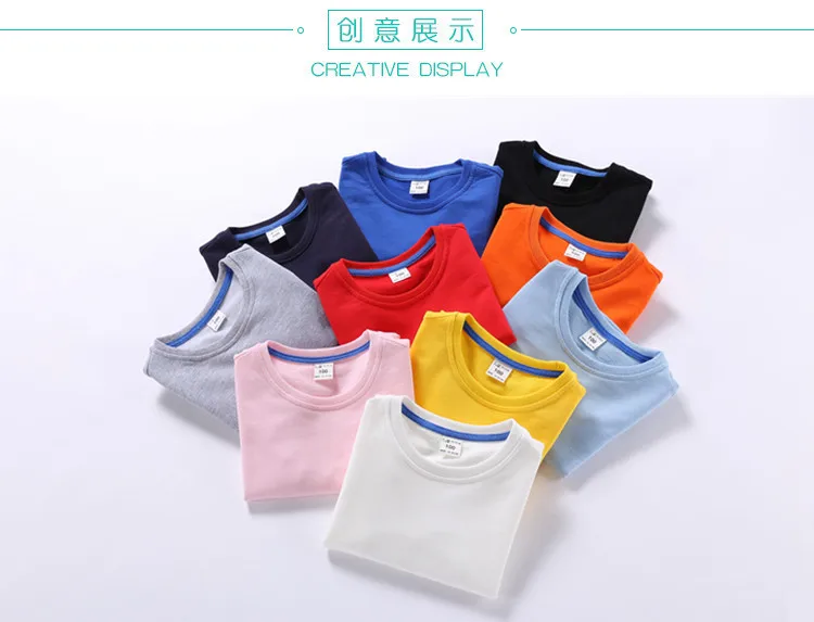 Весенне-осенние детские футболки; футболки для мальчиков и девочек; топы с длинными рукавами; однотонная хлопковая футболка для детей; свитер для мальчиков; верхняя одежда