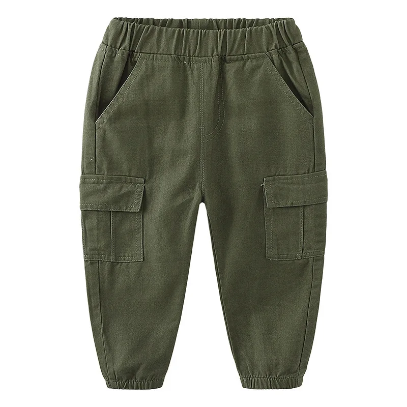 DE PEACH/Новые Осенние повседневные брюки для маленьких мальчиков весенние хлопковые свободные джинсовые штаны для мальчиков, детская одежда штаны для малышей возрастом от 2 до 8 лет