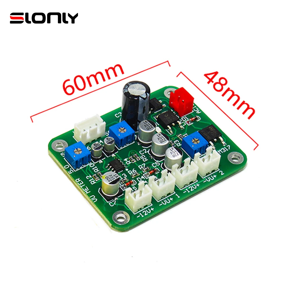 VU Meter Head Level Meter Front Stage Driver Board with Adjustment Light and Dark Backlight Tube Amplifier Level 5th Generation