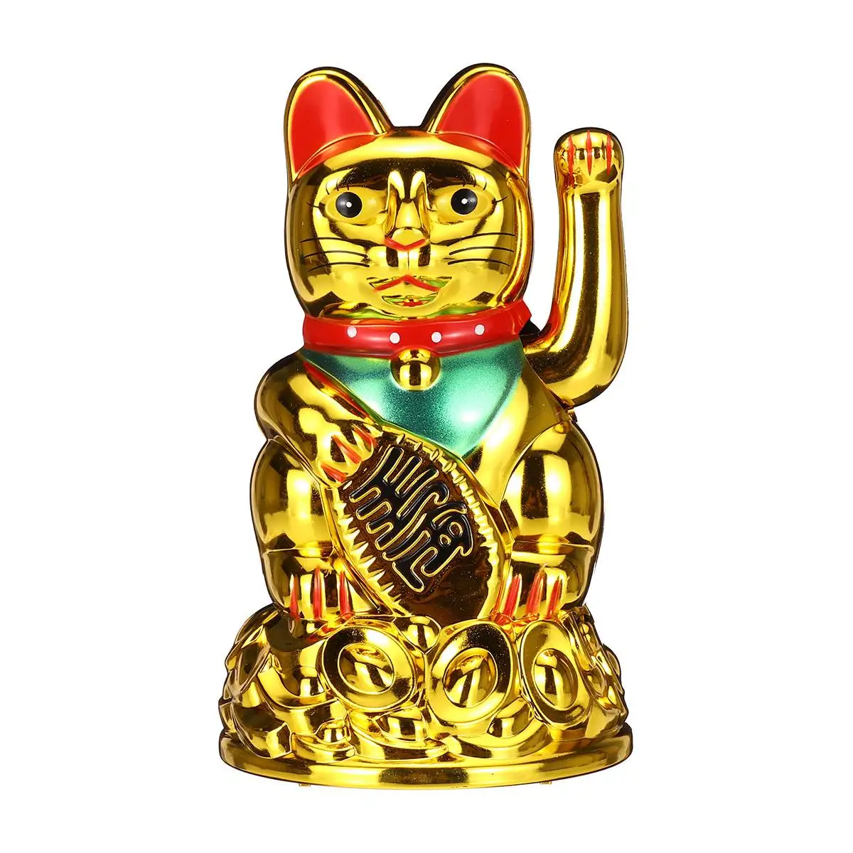 Черное золото манящая развевающаяся фигурка счастливых кошек движущаяся рука китайское благосостояние и удача фэн-шуй домашний отель Декор Ремесло