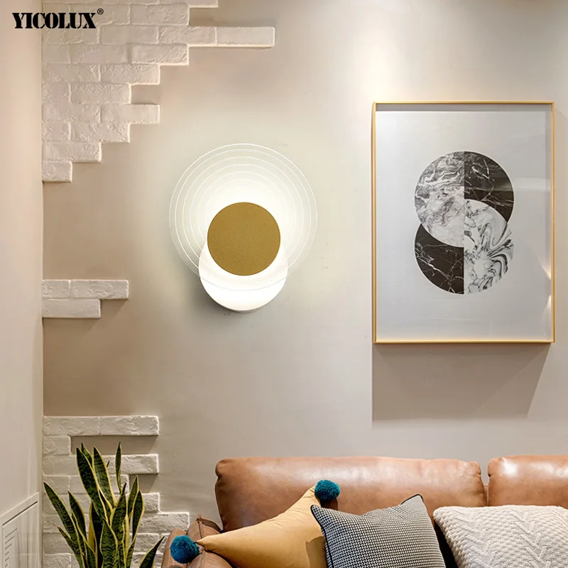 

New Modern Wall Lamps For Living Study Children's Room Bedside Bedroom Corridor Aisle Loft Home Lights Indoor Lighting AC90-260V