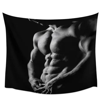 

Muscle Man Bodybuilding Man Tapestry Wall Hanging Picnic Yoga Mat Living Room Bedroom Dormitory Wall Decoration