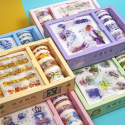 Autocollants Washi à bande adhésive Kawaii pour Scrapbooking, papeterie fournitures scolaires pour Journal intime, organisateur Sakura de Journal intime, ensemble Washi à balle champignon 