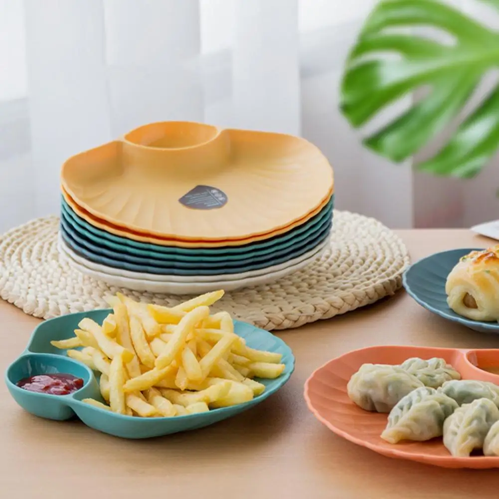 Desktop Receive Dish Kitchen Plate Shall Shape Unbreakable Portable Cake Fruit Dessert Tableware Tray Kitchen Accessory