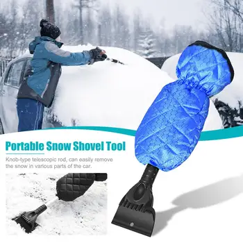 

Car Ice Scraper Window Car Accessories Winter Gloves Snow Shover Tool Warm Clean Ice Cleaner Removal Gloves Cars Ice Scraper