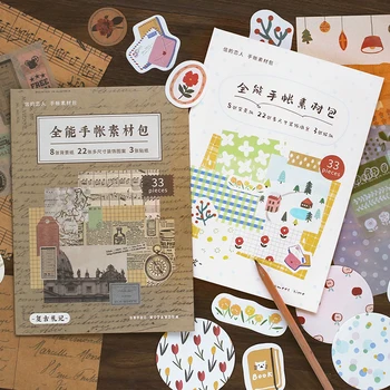 

Retro Notandum Series Bullet Journal Decorative Writable Paper Stickers Scrapbooking Stick Label Diary Stationery Album Stickers