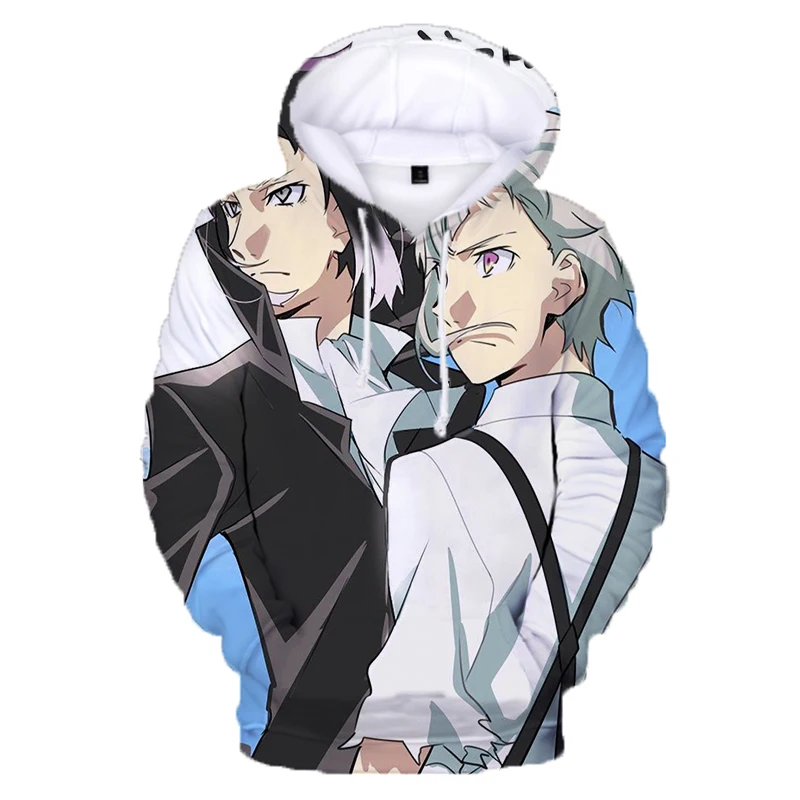 Аниме Bungou бродячие собаки толстовки для женщин мужчин Хип Хоп кофты Dazai Chuya 3D принт с капюшоном Уличная Повседневная одежда для пар - Цвет: 21