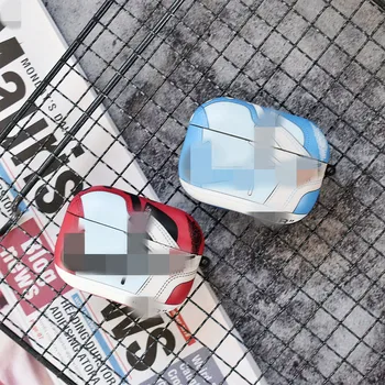 

3D silicone AJ1 basketball sneakers case for airpods 1 2 3 pro cases for apple Wireless bluetooth headset cover keychain