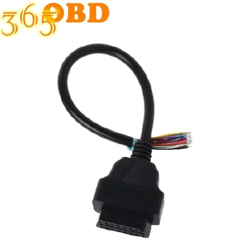 

50Pcs Car Accessories Cable 16Pin Male Plug Connector Extension Adapter OBD Cable OBDII 16 Pin OBD2 Adaptor Opening Male Cable
