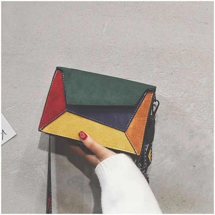 colors patchwork bag bags women's handbags (8)
