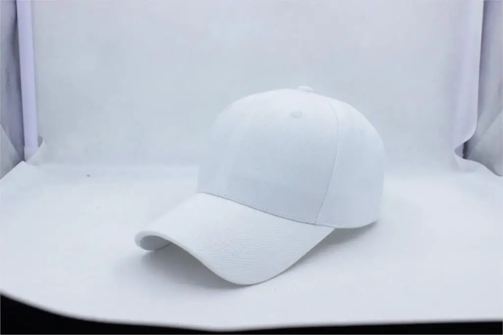 White DIY логотип плоская кепка на заказ брендовая бейсболка Snapback вышивка буквы шляпа оптом Высококачественная хип-хоп бейсболка - Цвет: White