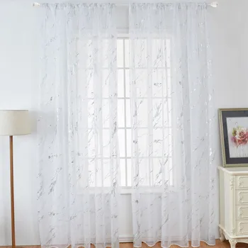 

Window Curtain Marble Texture Printed Curtain for Home Bedroom Shop Decor 100x200cm YE-Hot