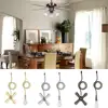 Ceiling Fan Pull Chain Beaded Ball Fan Pull Chain 13.6 Inches Fan Pulls Set With Connector High Ceiling Light Fixtures 5