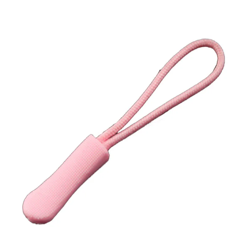 pink Рюкзак одежда резиновая молния Веревка концы застежка-молния Пряжка для принадлежности для одежды/сумок 5 шт - Цвет: pink
