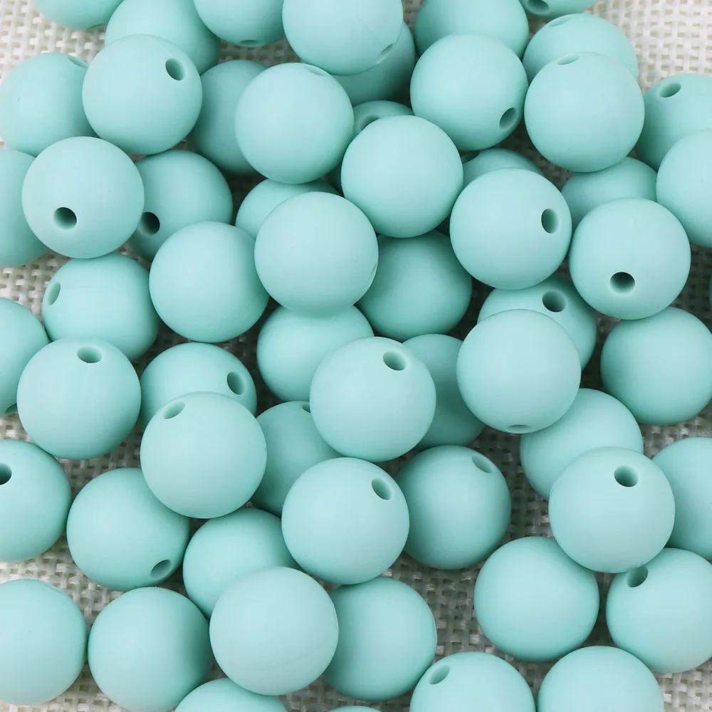 thumbnail image 1 of TYRY.HU Cuentas de silicona 10 piezas de silicona de grado alimenticio de 12/15 mm Cuentas de dentición de silicona para lactancia en collares de mordedores para bebés DIY, 1 of 5