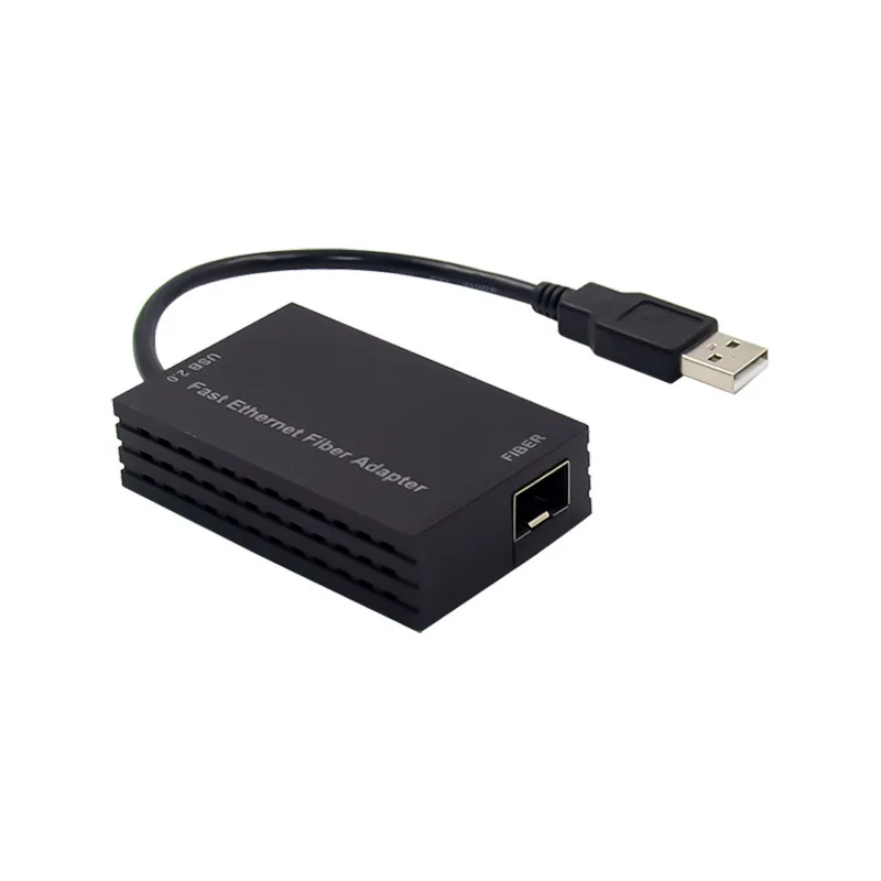 Adaptador de Fibra Óptica Usb2.0 Adaptador Rápido de Ethernet Sfp x Ax88772c Usb a para Porta Óptica Única Sfp Fibra Óptica lc