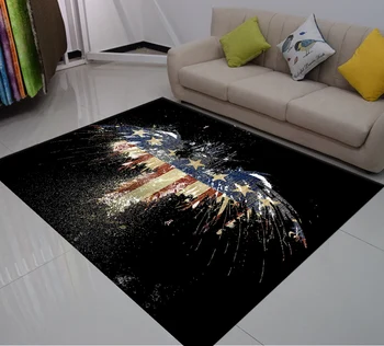 

3D Print Carpet Eagle Rug Outdoor Rug Child Bedroom Rugs Living Room Floor Carpet Funny Carpets Flying In The Air Eagle Floor