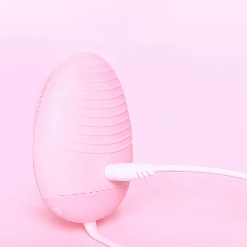 USB Electric Silicone Facial Cleansing Brush Sonic Vibration Deep Pore Cleaning Waterproof Massage Face Skin Scrubber Cleaner