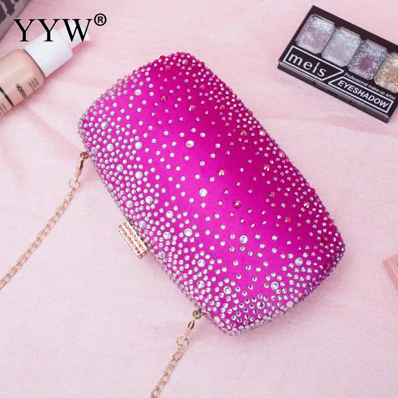 powder pink Клатч для вечеринки с заклепками, Свадебный Кошелек для драгоценностей с цепочкой, женская сумка через плечо, Женский дизайнерский банкетный клатч - Цвет: powder pink